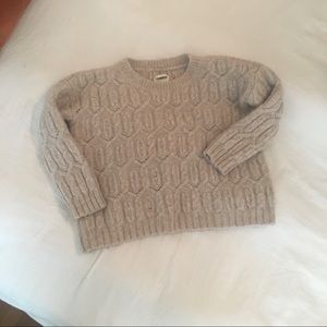 Nili Lotan Cropped Alpaca Sweater